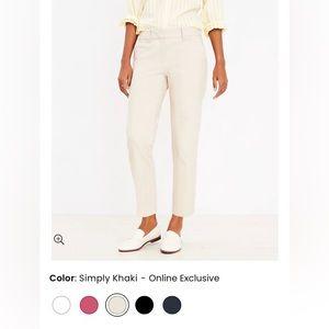 Loft Riviera pant cropped. Size 12. Purchased last season.